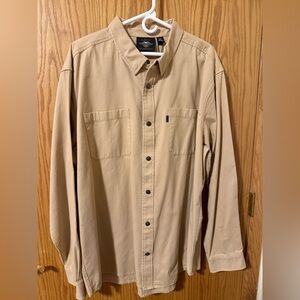 NWT: Harley Davidson: Men’s Tan long sleeve:2XL